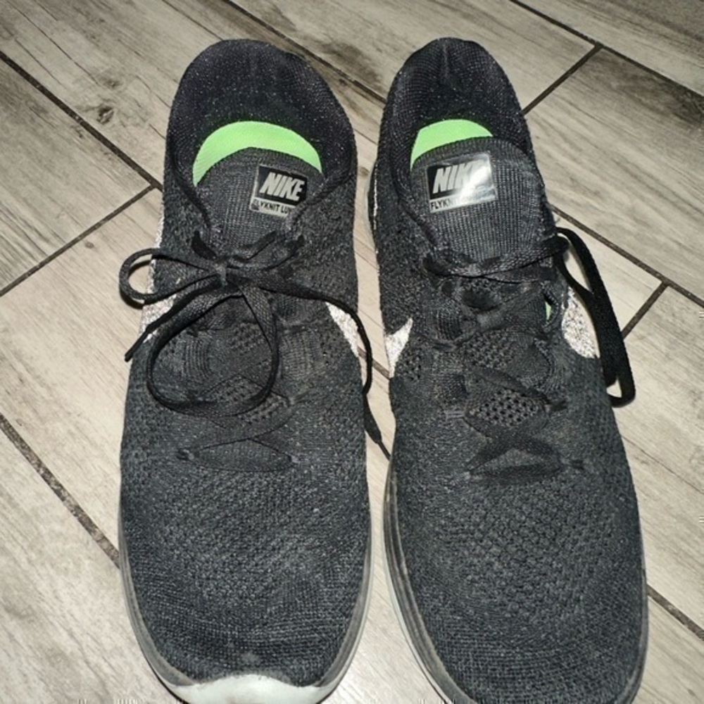 Nike Men’s Flyknit Lunar 3 LB 826837-003 Black Running Shoes Sneakers Size 11.5